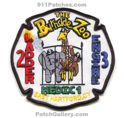 East Hartford Fire Department Engine 3 Ladder 2 Medic 1 The Burnside Zoo Patch (Connecticut)
Scan By: PatchGallery.com
Keywords: dept. company co. station