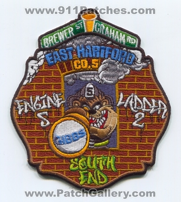 East Hartford Fire Department Engine 5 Ladder 2 Patch (Connecticut)
Scan By: PatchGallery.com
Keywords: Dept. Company Co. Station South End - Gibbs - Taz - Brewer St Graham Rd