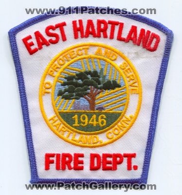 East Hartland Fire Department Patch (Connecticut)
Scan By: PatchGallery.com
Keywords: dept. conn. to protect and serve