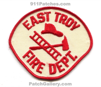 East Troy Fire Department Patch (Wisconsin)
Scan By: PatchGallery.com
Keywords: dept.