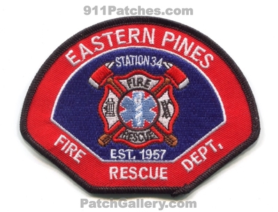 Eastern Pines Fire Rescue Department Station 34 Patch (North Carolina)
Scan By: PatchGallery.com
Keywords: dept. est. 1957