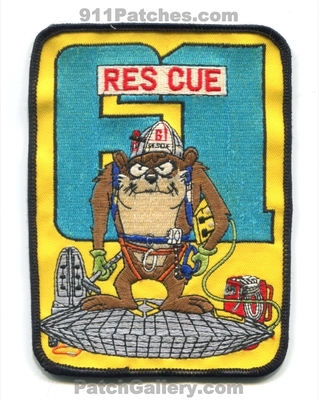 Easton Volunteer Fire Department Rescue 61 Patch (Maryland)
Scan By: PatchGallery.com
Keywords: vol. dept. heavy company co. station taz