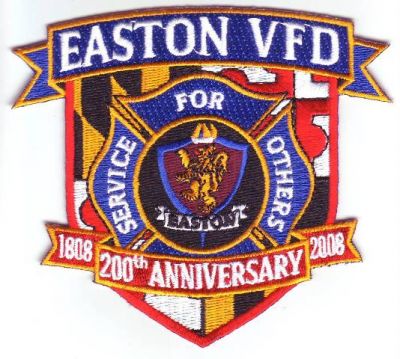 Easton VFD 200th Anniversary (Maryland)
Thanks to Dave Slade for this scan.
Keywords: volunteer fire department