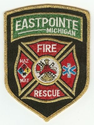 Eastpointe Fire Rescue
Thanks to PaulsFirePatches.com for this scan.
Keywords: michigan