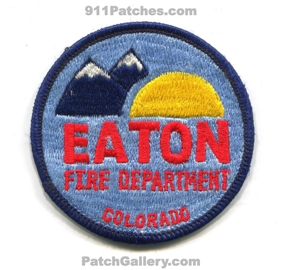 Eaton Fire Department Patch (Colorado)
[b]Scan From: Our Collection[/b]
Keywords: dept.