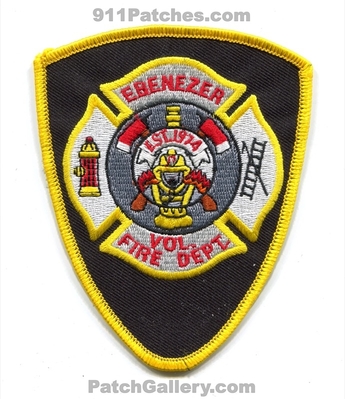 Ebenezer Volunteer Fire Department Patch (North Carolina)
Scan By: PatchGallery.com
Keywords: vol. dept. est. 1974