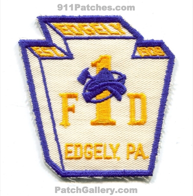 Edgely Fire Department Company 1 Patch (Pennsylvania)
Scan By: PatchGallery.com
Keywords: dept. fd est. 1908 co.
