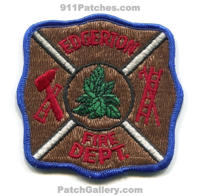 Edgerton Fire Department Patch (Wisconsin)
Scan By: PatchGallery.com
Keywords: dept.