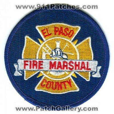 El Paso County Fire Marshal Patch (Colorado)
[b]Scan From: Our Collection[/b]
