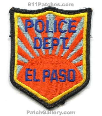 El Paso Police Department Patch (Texas)
Scan By: PatchGallery.com
Keywords: elpaso dept.