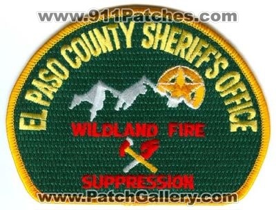 El Paso County Sheriff's Office Wildland Fire Suppression Patch (Colorado)
[b]Scan From: Our Collection[/b]
Keywords: sheriffs