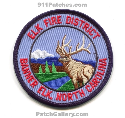 Elk Fire District Patch (North Carolina)
Scan By: PatchGallery.com
Keywords: dist. department dept. banner