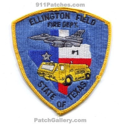 Ellington Field Air Force Base AFB Fire Department USAF Military Patch (Texas)
Scan By: PatchGallery.com
Keywords: dept. arff aircraft airport firefighter firefighting crash rescue cfr