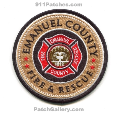 Emanuel County Fire and Rescue Department Patch (Georgia)
Scan By: PatchGallery.com
[b]Patch Made By: 911Patches.com[/b]
Keywords: co. & dept. 1812