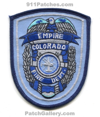 Empire Fire Department Patch (Colorado)
[b]Scan From: Our Collection[/b]
Keywords: dept.