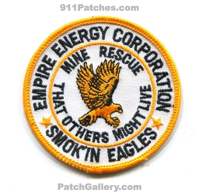 Empire Energy Corporation Mine Rescue Team Eagle Number 5 Mine Craig 1985 Patch (Colorado)
[b]Scan From: Our Collection[/b]
Keywords: no. #5 smokin eagles that others may live