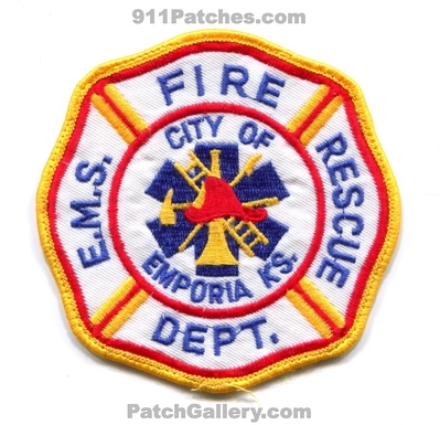 Emporia Fire Rescue Department Patch (Kansas)
Scan By: PatchGallery.com
Keywords: city of dept. ems e.m.s. ks.