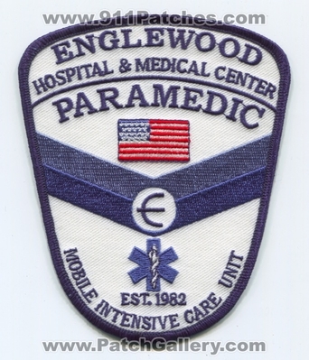 Englewood Hospital and Medical Center Mobile Intensive Care Unit Paramedic EMS Patch (New Jersey)
Scan By: PatchGallery.com
Keywords: & micu ambulance
