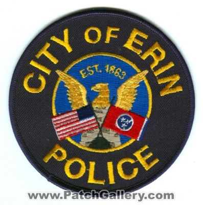 Erin Police (Tennessee)
Scan By: PatchGallery.com
Keywords: city of