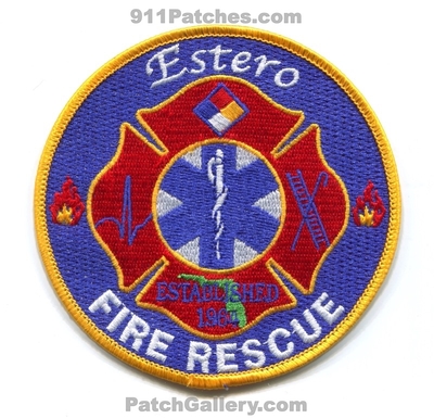 Estero Fire Rescue Department Patch (Florida)
Scan By: PatchGallery.com
Keywords: dept. established 1964