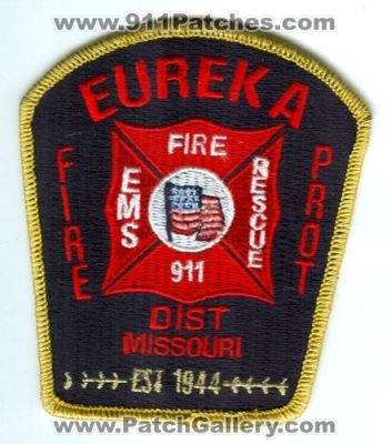Eureka Fire Protection District (Missouri)
Scan By: PatchGallery.com
Keywords: rescue ems 911 dist.