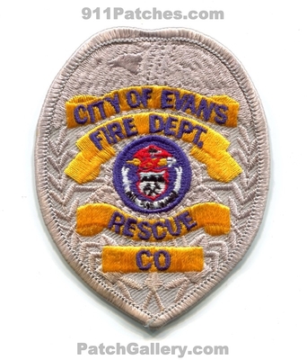 Evans Fire Rescue Department Patch (Colorado)
[b]Scan From: Our Collection[/b]
Keywords: city of dept.