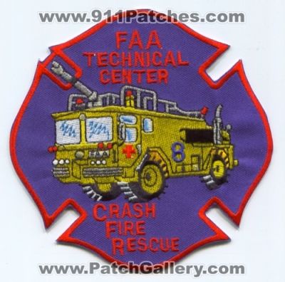 FAA Technical Center Crash Fire Rescue Department 8 (New Jersey)
Scan By: PatchGallery.com
Keywords: federal aviation administration cfr arff aircraft airport firefighter firefighting dept.