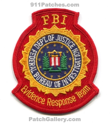 Federal Bureau of Investigation FBI Evidence Response Team Patch
Scan By: PatchGallery.com
Keywords: department dept. of justice doj