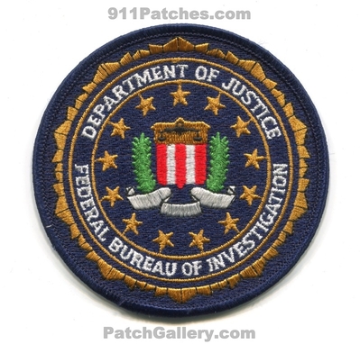 Federal Bureau of Investigation FBI Department of Justice DOJ Patch (No State Affiliation)
Scan By: PatchGallery.com
Keywords: dept.