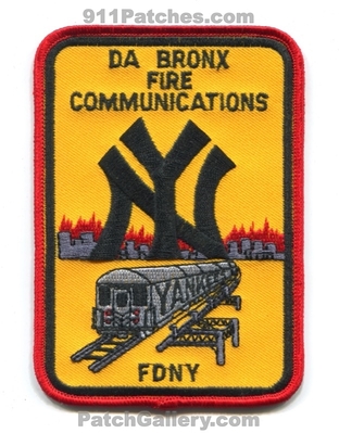 New York City Fire Department FDNY Communications Bronx Patch (New York)
Scan By: PatchGallery.com
Keywords: of dept. f.d.n.y. company co. station 911 dispatcher da yankees mlb baseball team