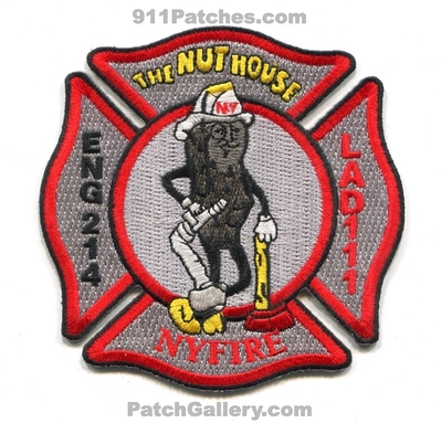 New York City Fire Department FDNY Engine 214 Ladder 111 Patch (New York)
Scan By: PatchGallery.com
Keywords: of dept. f.d.n.y. company co. station the nut house nyfire
