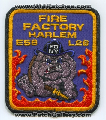New York City Fire Department FDNY Engine 58 Ladder 26 Patch (New York)
Scan By: PatchGallery.com
Keywords: of dept. f.d.n.y. company co. station e58 l26 factory harlem