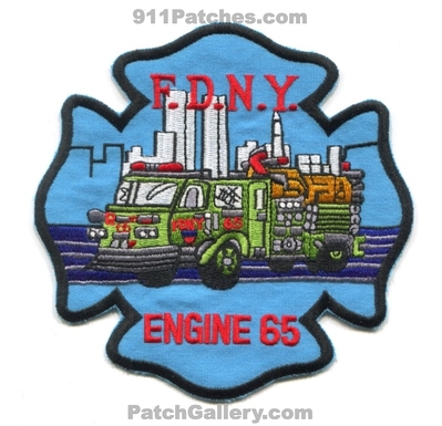 New York City Fire Department FDNY Engine 65 Patch (New York)
Scan By: PatchGallery.com
Keywords: of dept. f.d.n.y. company co. station