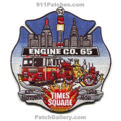 New York City Fire Department FDNY Engine 65 Patch (New York)
Scan By: PatchGallery.com
Keywords: of dept. f.d.n.y. company co. station times square midtown mob est. 1898