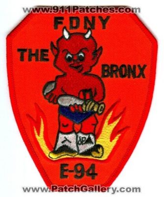New York City Fire Department FDNY Engine 94 (New York)
Scan By: PatchGallery.com
Keywords: of dept. f.d.n.y. company station e-94 the bronx