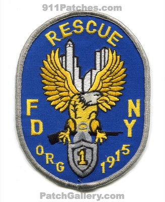 New York City Fire Department FDNY Rescue 1 Patch (New York)
Scan By: PatchGallery.com
Keywords: of dept. f.d.n.y. company co. station org 1915