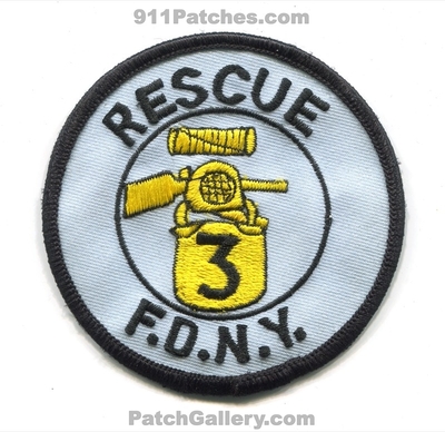 New York City Fire Department FDNY Rescue 3 Patch (New York)
Scan By: PatchGallery.com
Keywords: of dept. f.d.n.y. company co. station