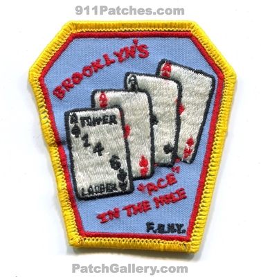 New York City Fire Department FDNY Tower Ladder 146 Patch (New York)
Scan By: PatchGallery.com
Keywords: of dept. f.d.n.y. company co. station brooklyns ace in the hole