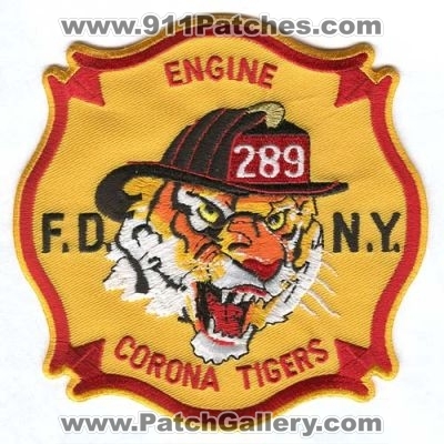 New York City Fire Department FDNY Engine 289 (New York)
Scan By: PatchGallery.com
Keywords: of dept. f.d.n.y. company station corona tigers