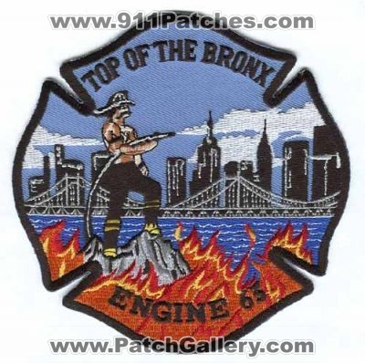 New York City Fire Department FDNY Engine 63 (New York)
Scan By: PatchGallery.com
Keywords: of dept. f.d.n.y. company station top of the bronx