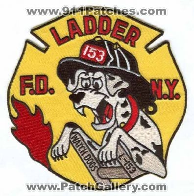 New York City Fire Department FDNY Ladder 153 (New York)
Scan By: PatchGallery.com
Keywords: dept. of f.d.n.y. company station watch dogs l-153
