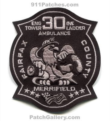 Fairfax County Fire Department Station 30 Patch (Virginia)
Scan By: PatchGallery.com
Keywords: co. dept. engine tower ladder ambulance company merrifield