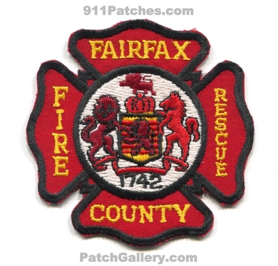 Fairfax County Fire Rescue Department Patch (Virginia)
Scan By: PatchGallery.com
Keywords: co. dept. 1742