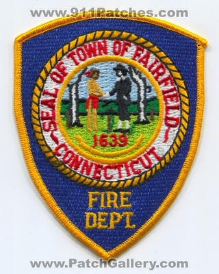Fairfield Fire Department Patch (Connecticut)
Scan By: PatchGallery.com
Keywords: seal of town of dept.