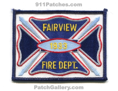 Fairview Fire Department Patch (Illinois)
Scan By: PatchGallery.com
Keywords: dept. 1933