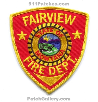 Fairview Fire Department Patch (Montana)
Scan By: PatchGallery.com
Keywords: dept.