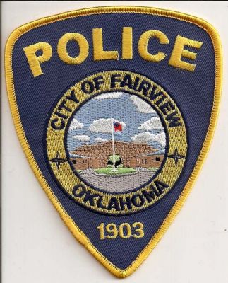 Fairview Police
Thanks to EmblemAndPatchSales.com for this scan.
Keywords: oklahoma city of