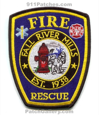 Fall River Mills Fire Rescue Department Patch (California)
Scan By: PatchGallery.com
Keywords: dept. est. 1938