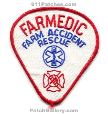 Farmedic Farm Accident Rescue EMS Fire Department Patch (No State Affiliation)
Scan By: PatchGallery.com
Keywords: dept.