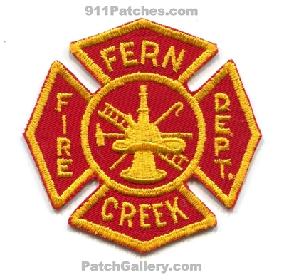 Fern Creek Fire Department Patch (Kentucky)
Scan By: PatchGallery.com
Keywords: dept.